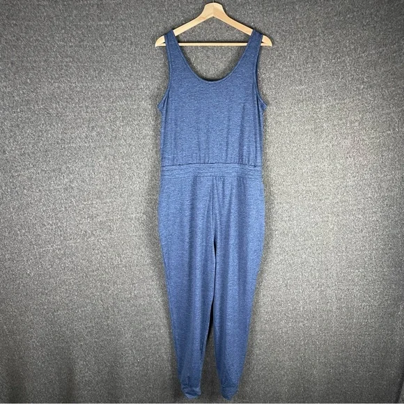 Lilly Pulitzer Women’s Large Sleeveless Maisie Upf 50+ Jumpsuit Heather Blue - Picture 6 of 16